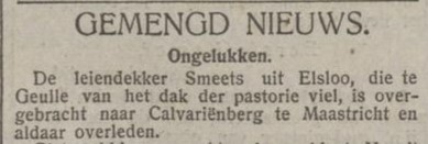 Smeets Leiendekker. 16-9-1914