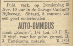 1923 saurer bus cartigny