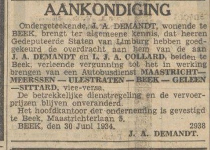 aankondiging 30-06 - 1934 demand samenwerking