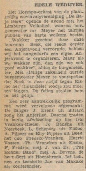 19-11-1952 Hohner Band