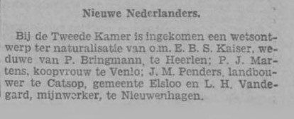 28-04-1930 neuterelisatie